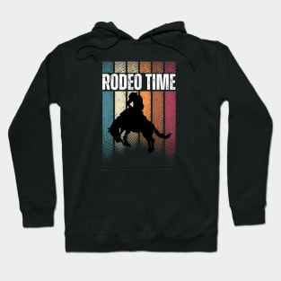 Rodeo Time Sunset Cowboy Hoodie